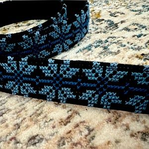 Cross stitch purse strap, handmade cross stitch, Palestinian cross stitch